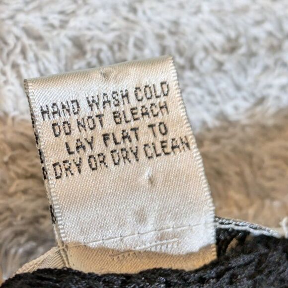 Black Sheer Lace Women's Top Large Rock Punk Witchy Whimsigoth - Picture 6 of 8